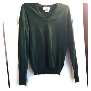 Vintage Harrods Green Cashmere Sweater